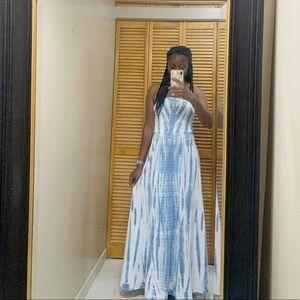 COPY - Polo Ralph Lauren tie dye strapless maxi dress